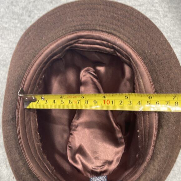 Daniel Cremieux Fedora Hat Mens S/M Wool Poly Blend Brown Vintage inspired - Picture 6 of 7